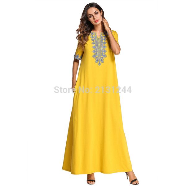 embroidery robe muslim clothes islamic clothing dress cotton abaya caftan islam turkish maxi dress for women, Red
embroidery robe muslim clothes islamic clothing dress cotton abaya caftan islam turkish maxi dress for women, Red