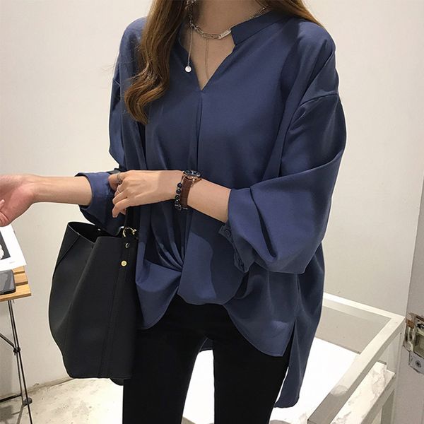 korean women chiffon blouse long sleeve plain casual elegant office lady 2019 autumn chic plus size shirts white/green
korean women chiffon blouse long sleeve plain casual elegant office lady 2019 autumn chic plus size shirts white/green