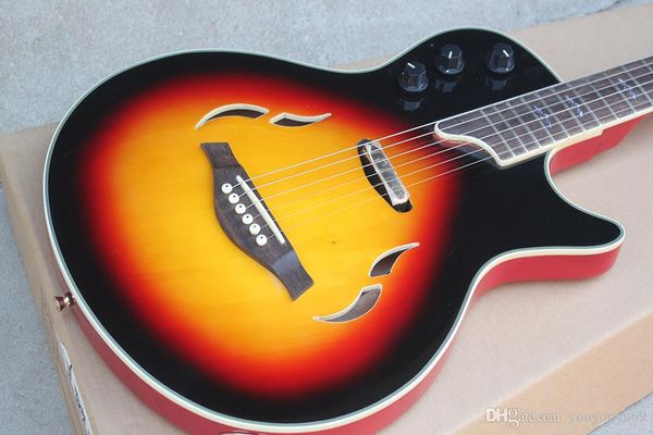 semi-oco guitarra elétrica com ferragens douradas, rosewood fretboard com pássaro inlay, branco vinculativo, oferta personalizada serviços
semi-oco guitarra elétrica com ferragens douradas, rosewood fretboard com pássaro inlay, branco vinculativo, oferta personalizada serviços