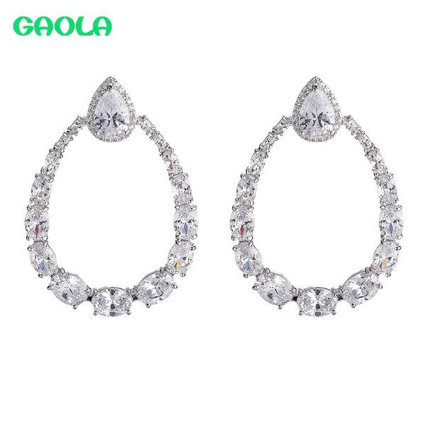 gaola drop-shaped inlaid zircon earrings new oval shiny big earrings fashion ladies jewelry, Silver
gaola drop-shaped inlaid zircon earrings new oval shiny big earrings fashion ladies jewelry, Silver