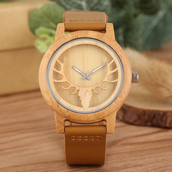 wood watch men quartz movement elk display bamboo men's watch fashion wooden clock genuine leather wristwatch, Slivery;brown
wood watch men quartz movement elk display bamboo men's watch fashion wooden clock genuine leather wristwatch, Slivery;brown