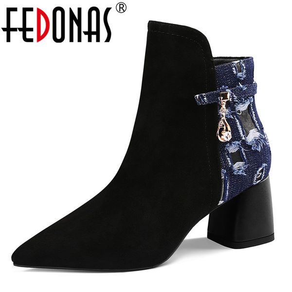 fedonas women ankle boots square heels autumn winter short ladies shoes woman rhinestone party wedding pumps elegant pumps, Black
fedonas women ankle boots square heels autumn winter short ladies shoes woman rhinestone party wedding pumps elegant pumps, Black