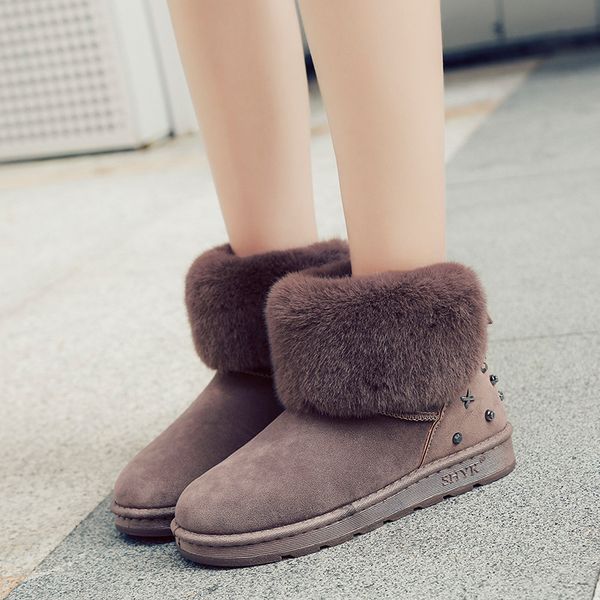 winter rivet keep warm snow boots women fashion round toe plush ankle boots shoes woman autumn platform ladies shoes, Black
winter rivet keep warm snow boots women fashion round toe plush ankle boots shoes woman autumn platform ladies shoes, Black
