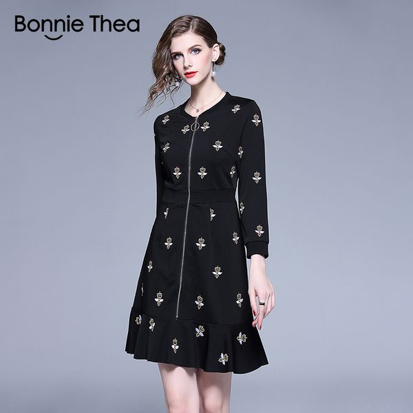 bonnie thea black red embroidery winter dress women autumn elegant evening party dress fashion mermaid short slim vestidos, Black;gray
bonnie thea black red embroidery winter dress women autumn elegant evening party dress fashion mermaid short slim vestidos, Black;gray