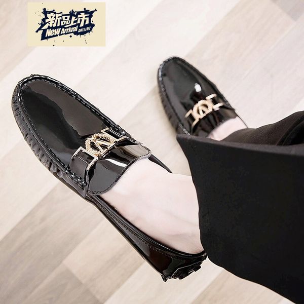 moccosins nsh fella youth england casual shoes versatile trend small patent leather shoes men's slip-on driving, Black
moccosins nsh fella youth england casual shoes versatile trend small patent leather shoes men's slip-on driving, Black