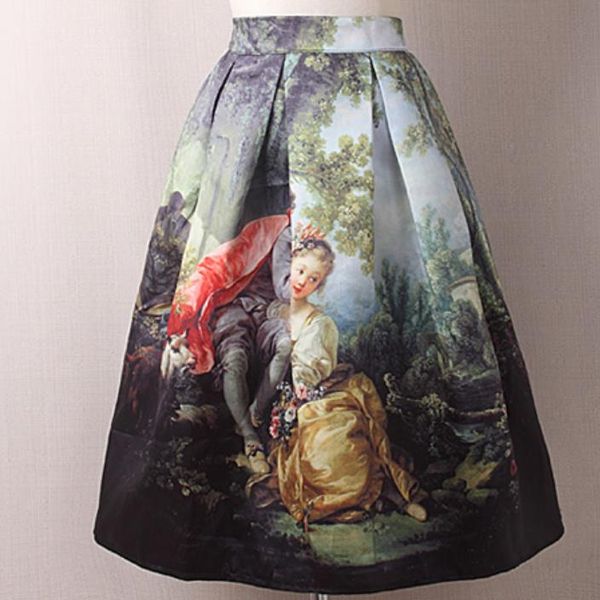princess royal vintage retro fantasy oil painting floral print high waist knee length ball gown skirt, Black
princess royal vintage retro fantasy oil painting floral print high waist knee length ball gown skirt, Black