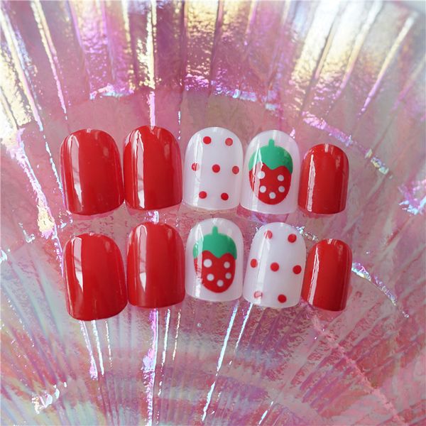 strawberry wave girl ins nails with design finished full cover nail art multiple colors adhesive lot with glue 24count, Red;gold
strawberry wave girl ins nails with design finished full cover nail art multiple colors adhesive lot with glue 24count, Red;gold