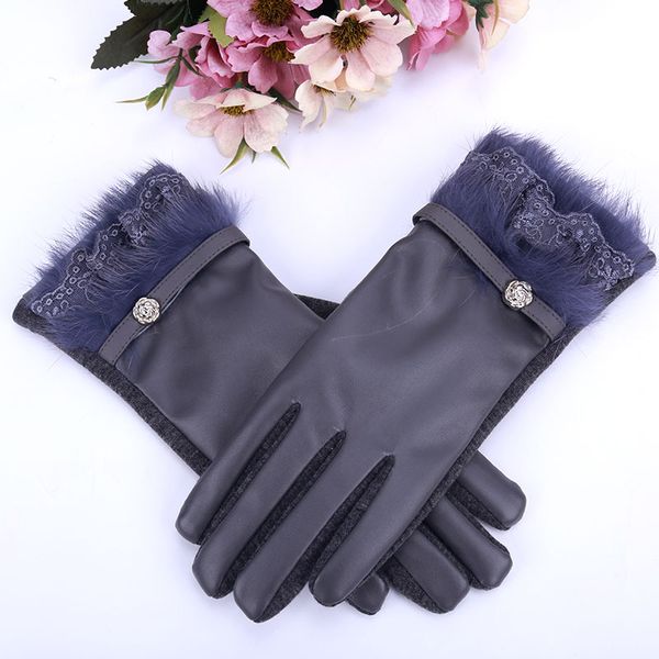 real fur glove pu leather for women anti-slip warm winter gloves lady mittens genuine fur female pu leather gloves thick, Blue;gray
real fur glove pu leather for women anti-slip warm winter gloves lady mittens genuine fur female pu leather gloves thick, Blue;gray