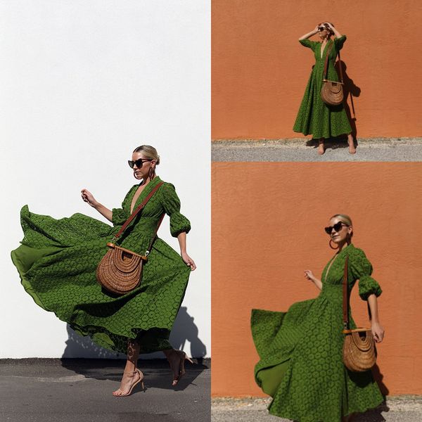 2020 new green ankle length formal party dresses deep v neck long sleeves full lace casual women cocktail prom evening gowns wear, Black
2020 new green ankle length formal party dresses deep v neck long sleeves full lace casual women cocktail prom evening gowns wear, Black