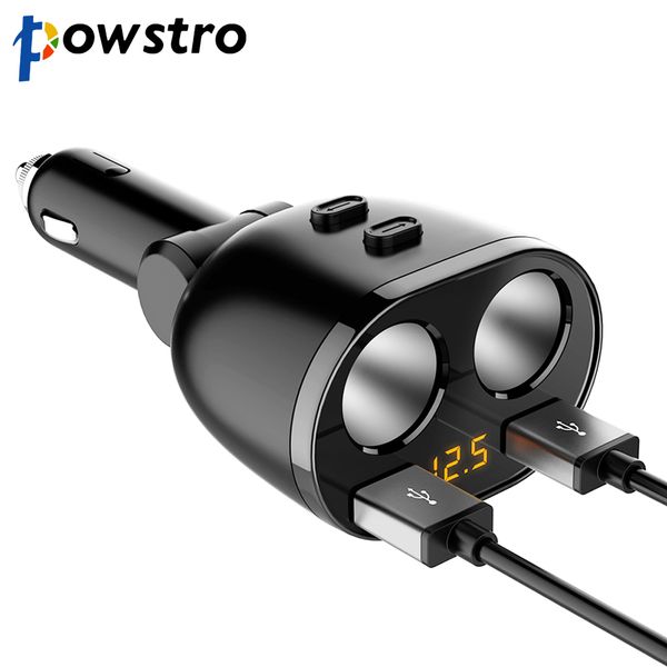 powstro 2 usb car charger digital 3.1a mobile phone charger power adapter with 2 cigarette lighter socket charger for all phone
powstro 2 usb car charger digital 3.1a mobile phone charger power adapter with 2 cigarette lighter socket charger for all phone