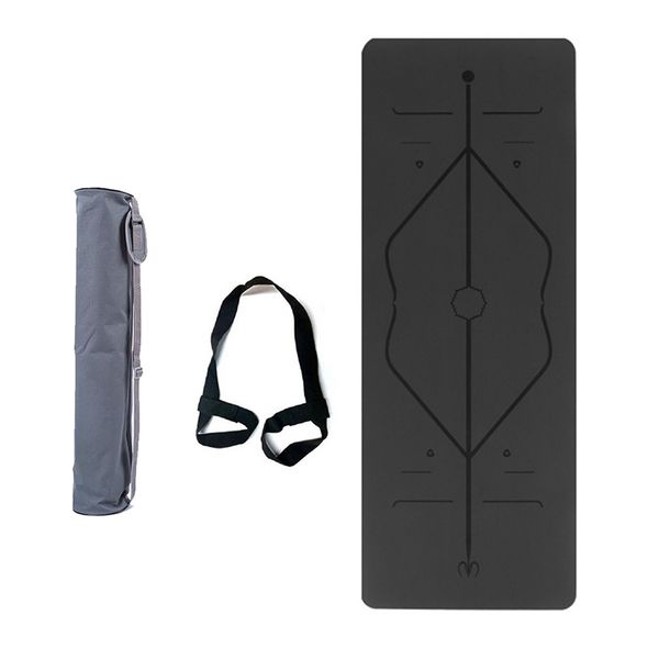 black yoga mat natural rubber 5mm thickness comfortable non-slip portable yoga mat 183cm * 68cm large gym blanket
black yoga mat natural rubber 5mm thickness comfortable non-slip portable yoga mat 183cm * 68cm large gym blanket
