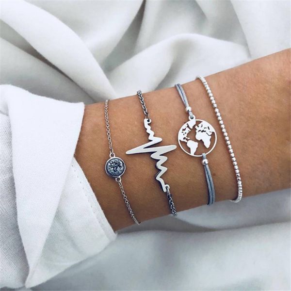 bohemia map electrocardiogram bead bracelets set for women charm chain bracelet ethnic jewelry 4 pcs/set dropshipping, Golden;silver
bohemia map electrocardiogram bead bracelets set for women charm chain bracelet ethnic jewelry 4 pcs/set dropshipping, Golden;silver