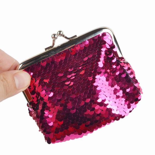 girls fashion double color sequins bag coin wallet ladies purse pouch travel cosmetic bag ing, White
girls fashion double color sequins bag coin wallet ladies purse pouch travel cosmetic bag ing, White