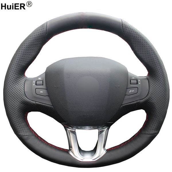 huier hand sew car steering wheel cover black leather for 208 2008 breathable steering-wheel auto accessorie
huier hand sew car steering wheel cover black leather for 208 2008 breathable steering-wheel auto accessorie