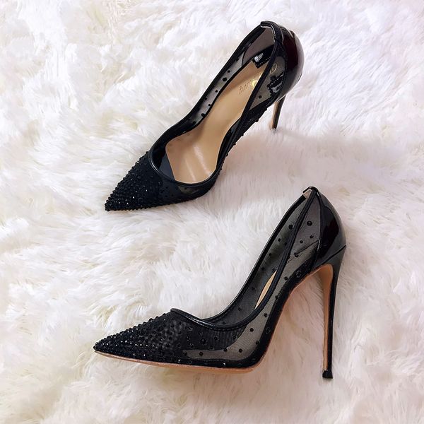 casual designer lady fashion women pumps black mesh crystal rhinestone point toe stiletto high heels shoes brand new stripper 12cm 10cm
casual designer lady fashion women pumps black mesh crystal rhinestone point toe stiletto high heels shoes brand new stripper 12cm 10cm