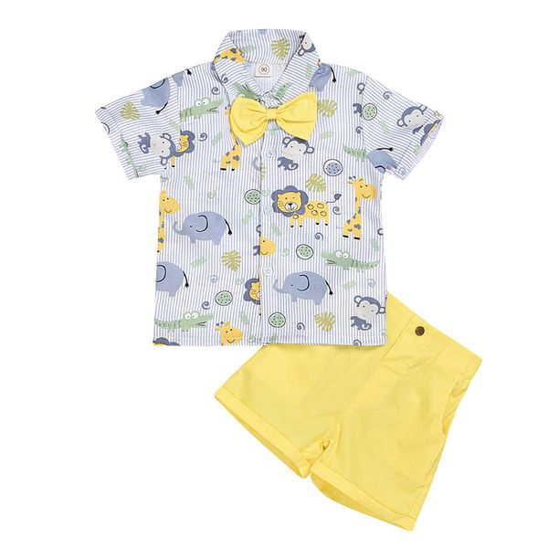 sagace toddler boy sets cartoon print tie t-shirt +solid pants outfit cotton baby boy clothes gentlement sets for baby, White
sagace toddler boy sets cartoon print tie t-shirt +solid pants outfit cotton baby boy clothes gentlement sets for baby, White