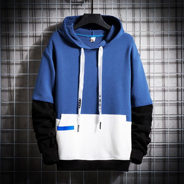 autumn new hoodies men fashion contrast color casual cotton hooded pullover man streetwear hip hop loose sweatshirt m-3xl, Black
autumn new hoodies men fashion contrast color casual cotton hooded pullover man streetwear hip hop loose sweatshirt m-3xl, Black