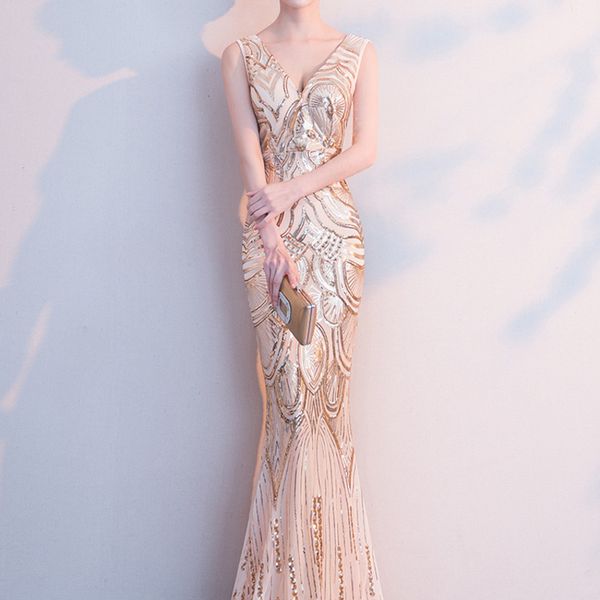 runway dresses 2021 promotion vestidos celebrities dress the dinner party elegant tail long golden host sequins show thin evening, Black
runway dresses 2021 promotion vestidos celebrities dress the dinner party elegant tail long golden host sequins show thin evening, Black