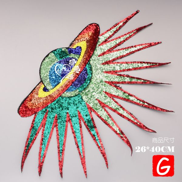 gugutree embroidery big star ufo patch animal patches badges applique patches for clothing dx-137, Black
gugutree embroidery big star ufo patch animal patches badges applique patches for clothing dx-137, Black