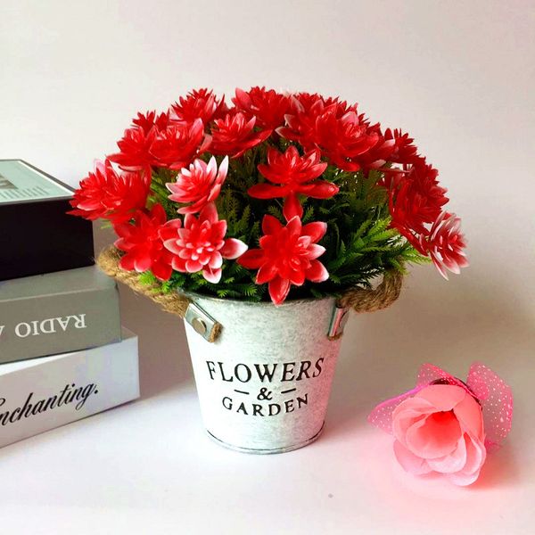 artificial potted flower 46 heads wedding party fake simulation flower decoration home garden plastic
artificial potted flower 46 heads wedding party fake simulation flower decoration home garden plastic