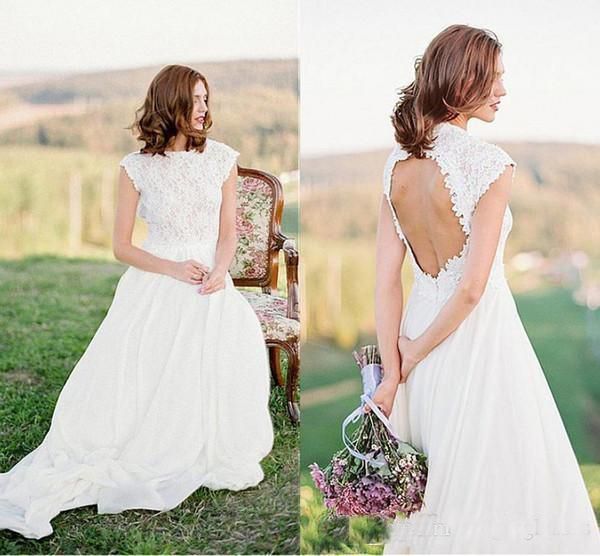 2019 Newest Lace Bohemian Wedding Dresses Backless Cap Sleeve Jewel Neck Plus Size Cheap Country Boho Beach Bridal Gowns
2019 Newest Lace Bohemian Wedding Dresses Backless Cap Sleeve Jewel Neck Plus Size Cheap Country Boho Beach Bridal Gowns