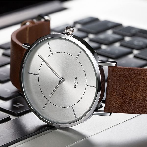new fashion men minimalist watch leather strap simple watches quartz wristwatch for men elegant watch ultra thin reloj hombre, Slivery;brown
new fashion men minimalist watch leather strap simple watches quartz wristwatch for men elegant watch ultra thin reloj hombre, Slivery;brown