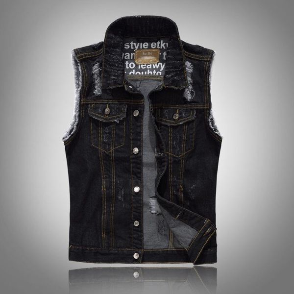 ripped jean jacket men's denim vest hip hop jean coats waistcoat men cowboy brand sleeveless jacket male tank plus size m-5xl, Black;white
ripped jean jacket men's denim vest hip hop jean coats waistcoat men cowboy brand sleeveless jacket male tank plus size m-5xl, Black;white
