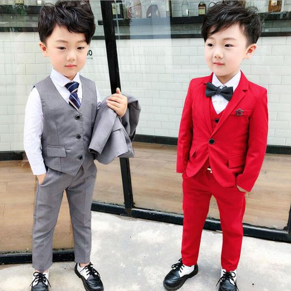 2020 suit for boys 3pcs (jacket + vest +pant ) single breasted boys suits for weddings costume enfant garcon mariage set, Black
2020 suit for boys 3pcs (jacket + vest +pant ) single breasted boys suits for weddings costume enfant garcon mariage set, Black