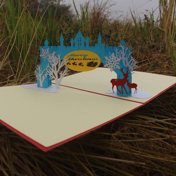 new handmade merry christmas creative kirigami origami 3d pop up cartoon deer wish greeting cards
new handmade merry christmas creative kirigami origami 3d pop up cartoon deer wish greeting cards