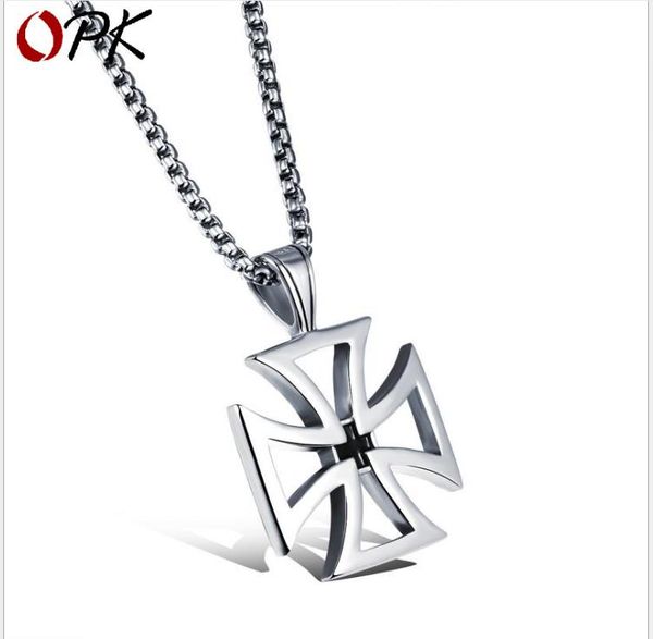 domineering cross cross men's necklace stainless steel pendant fashion personalized gift jewelry, Silver
domineering cross cross men's necklace stainless steel pendant fashion personalized gift jewelry, Silver