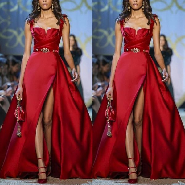 fascinating red evening dresses spaghetti strap a line side split prom dress formal party gowns special occasion dress, Black;red
fascinating red evening dresses spaghetti strap a line side split prom dress formal party gowns special occasion dress, Black;red