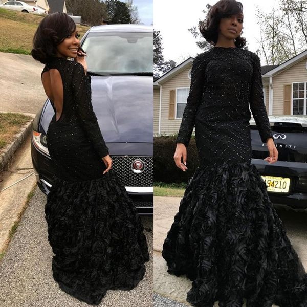 Sexy Backless High Neck Mermaid Evening Dresses 2019 New Black Girl Lace Crystal Beaded Celebrity Red Carpet Dress Prom Party Gowns
Sexy Backless High Neck Mermaid Evening Dresses 2019 New Black Girl Lace Crystal Beaded Celebrity Red Carpet Dress Prom Party Gowns