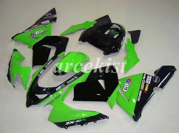 4 gifts new abs motorcycle fairings set fit for kawasaki ninja zx-10r zx10r 2004 2005 04 05 10r custom green black elf
4 gifts new abs motorcycle fairings set fit for kawasaki ninja zx-10r zx10r 2004 2005 04 05 10r custom green black elf