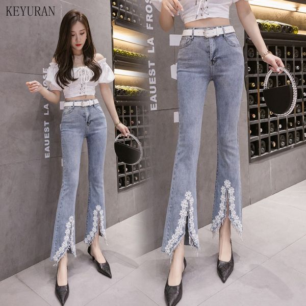 woman's jeans 2020 female summer embroidery beading high waist skinny flare jeans women ankle length cowboy tassel denim pants, Blue
woman's jeans 2020 female summer embroidery beading high waist skinny flare jeans women ankle length cowboy tassel denim pants, Blue
