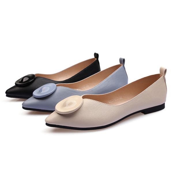shoes women 2019 ballet flats fashion casual pointed toe loafers espadrilles shallow soft bottom ladies shoes, Black
shoes women 2019 ballet flats fashion casual pointed toe loafers espadrilles shallow soft bottom ladies shoes, Black