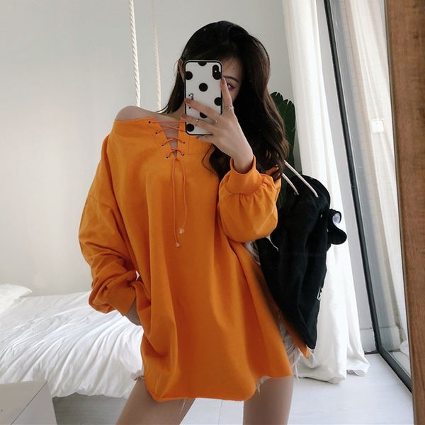 korean casual style hoodies women's clothing autumn loose lace up sweatshirts fashion brand oversize long sleeve pullovers new, Black
korean casual style hoodies women's clothing autumn loose lace up sweatshirts fashion brand oversize long sleeve pullovers new, Black