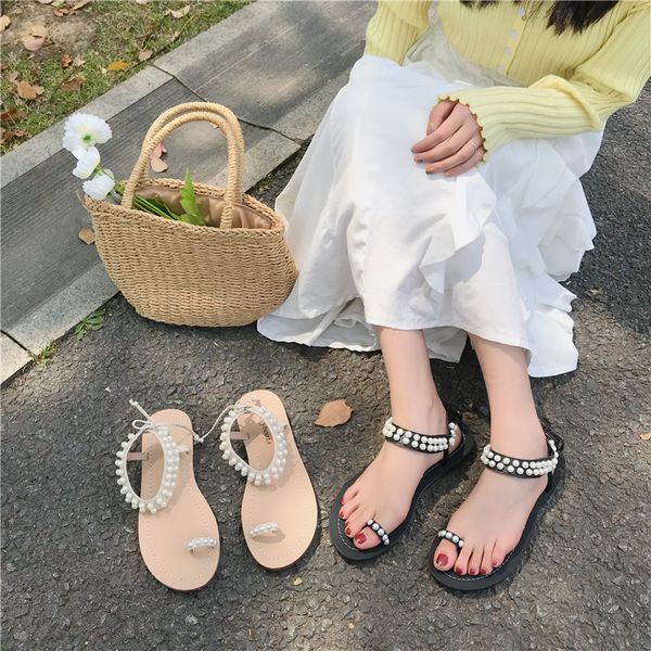 pearl sandals 2019 summer black shoes for women women's heels flip flops platform all-match ladies beige female low fashion
pearl sandals 2019 summer black shoes for women women's heels flip flops platform all-match ladies beige female low fashion
