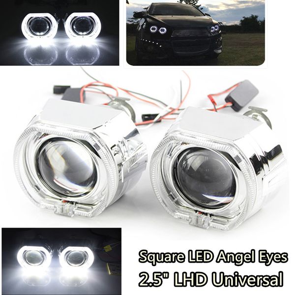 1 pair square led angel eyes halo drl bi xenon lens car projector headlight hid auto tuning kit h4 h7 for h1 bulb
1 pair square led angel eyes halo drl bi xenon lens car projector headlight hid auto tuning kit h4 h7 for h1 bulb