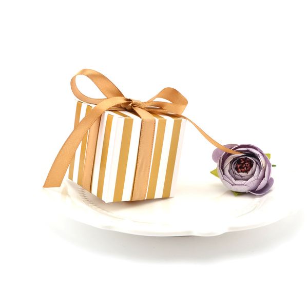 50pcs high-quality gold silver vertical stripes candy box with ribbon chocolates gift boxes wedding party favor decoration
50pcs high-quality gold silver vertical stripes candy box with ribbon chocolates gift boxes wedding party favor decoration