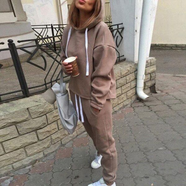 puimentiua 2019 autumn solid tracksuit long sleeve thicken hooded sweatshirts 2 piece set casual sport suit women tracksuit set, White
puimentiua 2019 autumn solid tracksuit long sleeve thicken hooded sweatshirts 2 piece set casual sport suit women tracksuit set, White