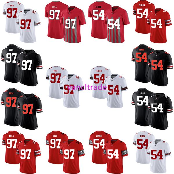 2019 ncaa football ohio state buckeyes 97 joey bosa 54 john simon jerserys, Black;red
2019 ncaa football ohio state buckeyes 97 joey bosa 54 john simon jerserys, Black;red