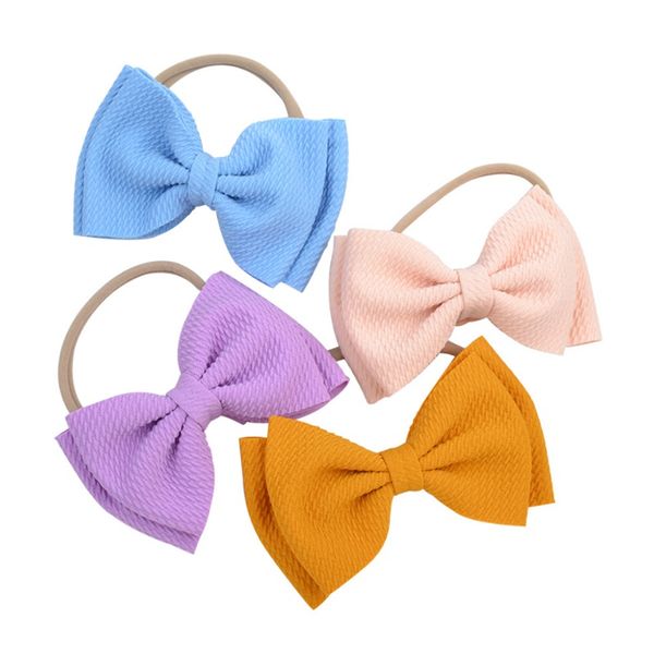 designer elastic baby girl bow headband pure solid color children nylon hairband kids lovely hair accessories 112, Slivery;white
designer elastic baby girl bow headband pure solid color children nylon hairband kids lovely hair accessories 112, Slivery;white