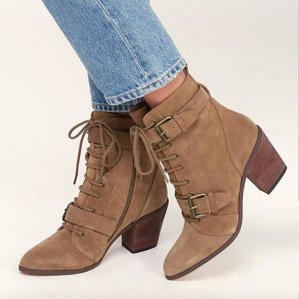 women ankle boots winter warm riding equestr shoes woman pump high heel artificial leather lace up shoes platform plus size 43, Black
women ankle boots winter warm riding equestr shoes woman pump high heel artificial leather lace up shoes platform plus size 43, Black