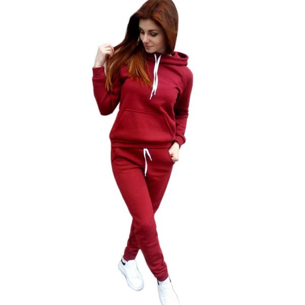 autumn winter fashion women soft fleeces casual tracksuit hoodies sweatshirt pants 2pc suits sportwear, White
autumn winter fashion women soft fleeces casual tracksuit hoodies sweatshirt pants 2pc suits sportwear, White