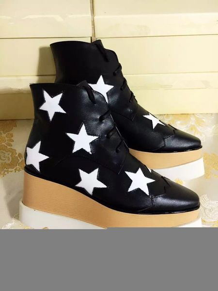 женщины кожа ботильоны stella mccartney star creepers обуви розового золота strappy клинья платформы winter квартиры обувь espadrilles box c, Black
женщины кожа ботильоны stella mccartney star creepers обуви розового золота strappy клинья платформы winter квартиры обувь espadrilles box c, Black