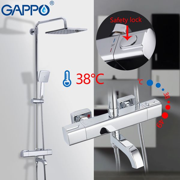 

gappo bathtub faucets thermostat mixer bath shower faucet bath mixer tap rain shower system waterfall faucet bathroom set