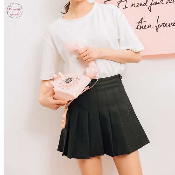women pleated skirt korean style high waist mini skirts sweet girls slim waist solid school skirts uniform casual tennis skirts t1p, Black
women pleated skirt korean style high waist mini skirts sweet girls slim waist solid school skirts uniform casual tennis skirts t1p, Black