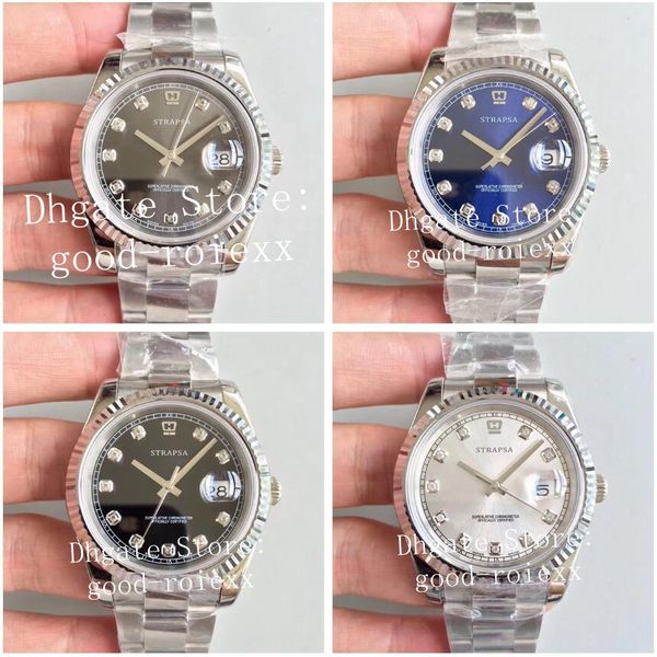 41mm black blue gray silver diamond watch mens automatic cal.3235 mechanical watches men 126334 eta n factory noobf datejust wristwatches, Slivery;brown
41mm black blue gray silver diamond watch mens automatic cal.3235 mechanical watches men 126334 eta n factory noobf datejust wristwatches, Slivery;brown