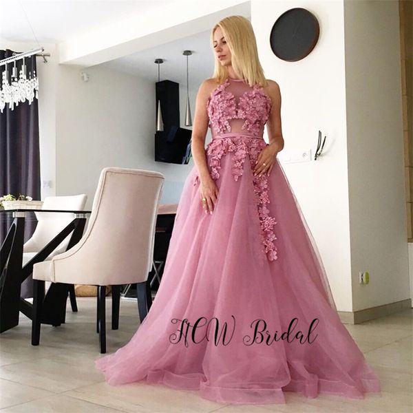 charming dusty rose tulle backless evening dress sheer flowers appliques arabic women dresses 2019 custom made party gowns cheap, White;black
charming dusty rose tulle backless evening dress sheer flowers appliques arabic women dresses 2019 custom made party gowns cheap, White;black