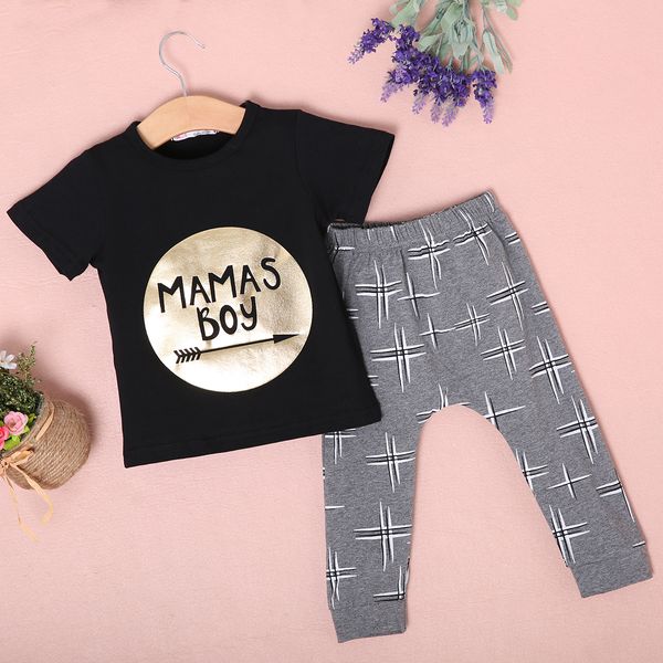 baby boys casual clothes set newborn kids black letter t-shirt summer toddler gray print long harem pants, Pink;blue
baby boys casual clothes set newborn kids black letter t-shirt summer toddler gray print long harem pants, Pink;blue